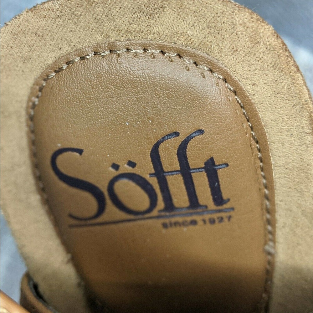 Sofft Courtnee Luggage Sandals Leather Strappy - Picture 7 of 8